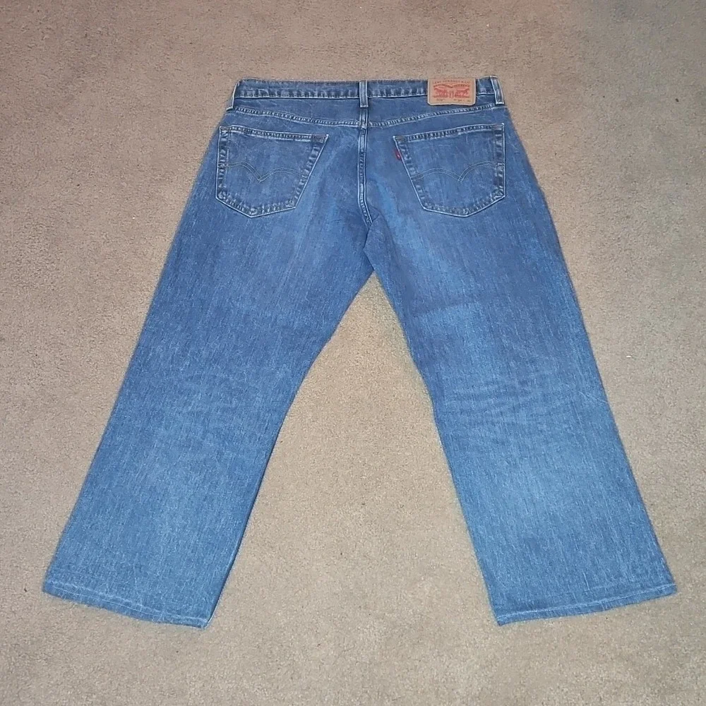 Levi's Denim Jeans 559 34x30 Straight Fit Medium Wash Zip Mid Rise Cotton